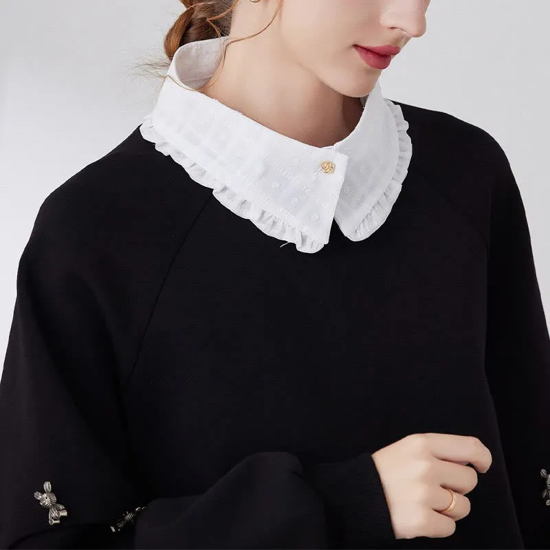 Petal lattice False Collar Detachable Half Shirt Blouse sold by FloralTrip product image thumbnail 3