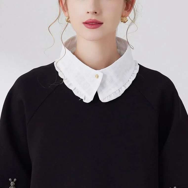 Petal lattice False Collar Detachable Half Shirt Blouse sold by FloralTrip product image thumbnail 4