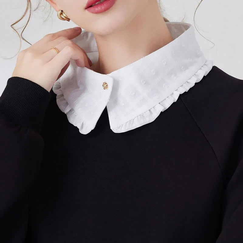 Petal lattice False Collar Detachable Half Shirt Blouse sold by FloralTrip product image thumbnail 2