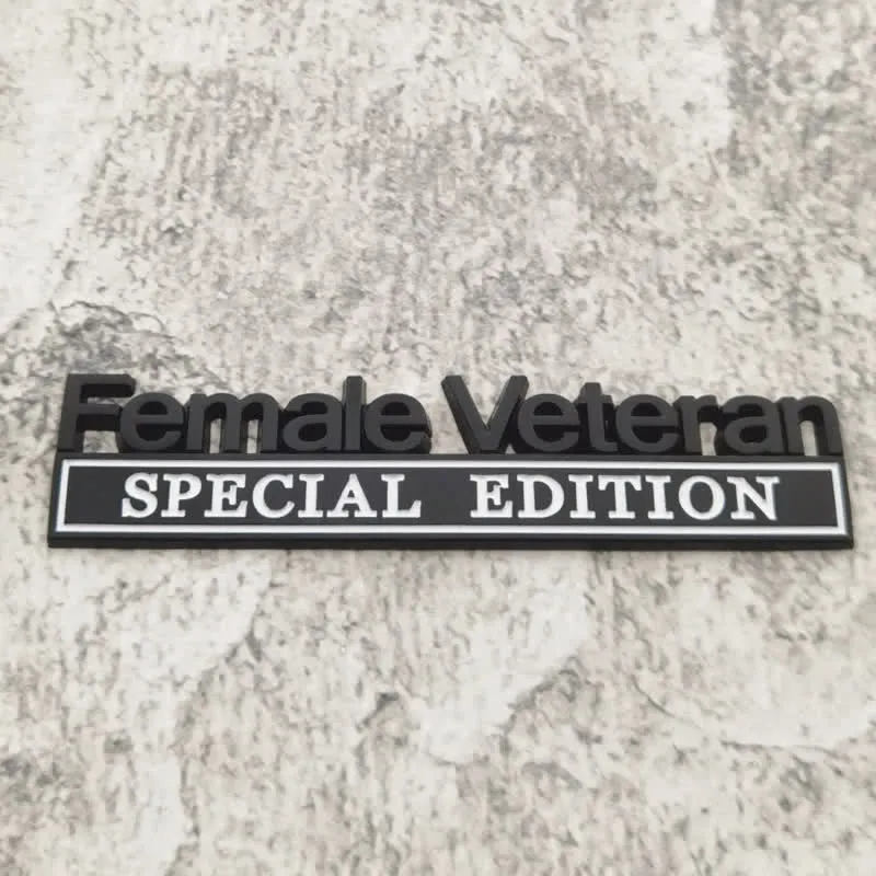 Female Veteran SPEICAL EDITION Metal Sticker Car Badge sold by FloralTrip product image thumbnail 5