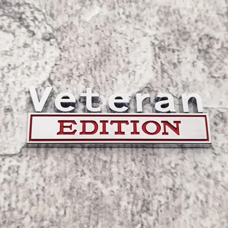 Veteran EDITION Metal Sticker Car Badge sold by FloralTrip product image thumbnail 2