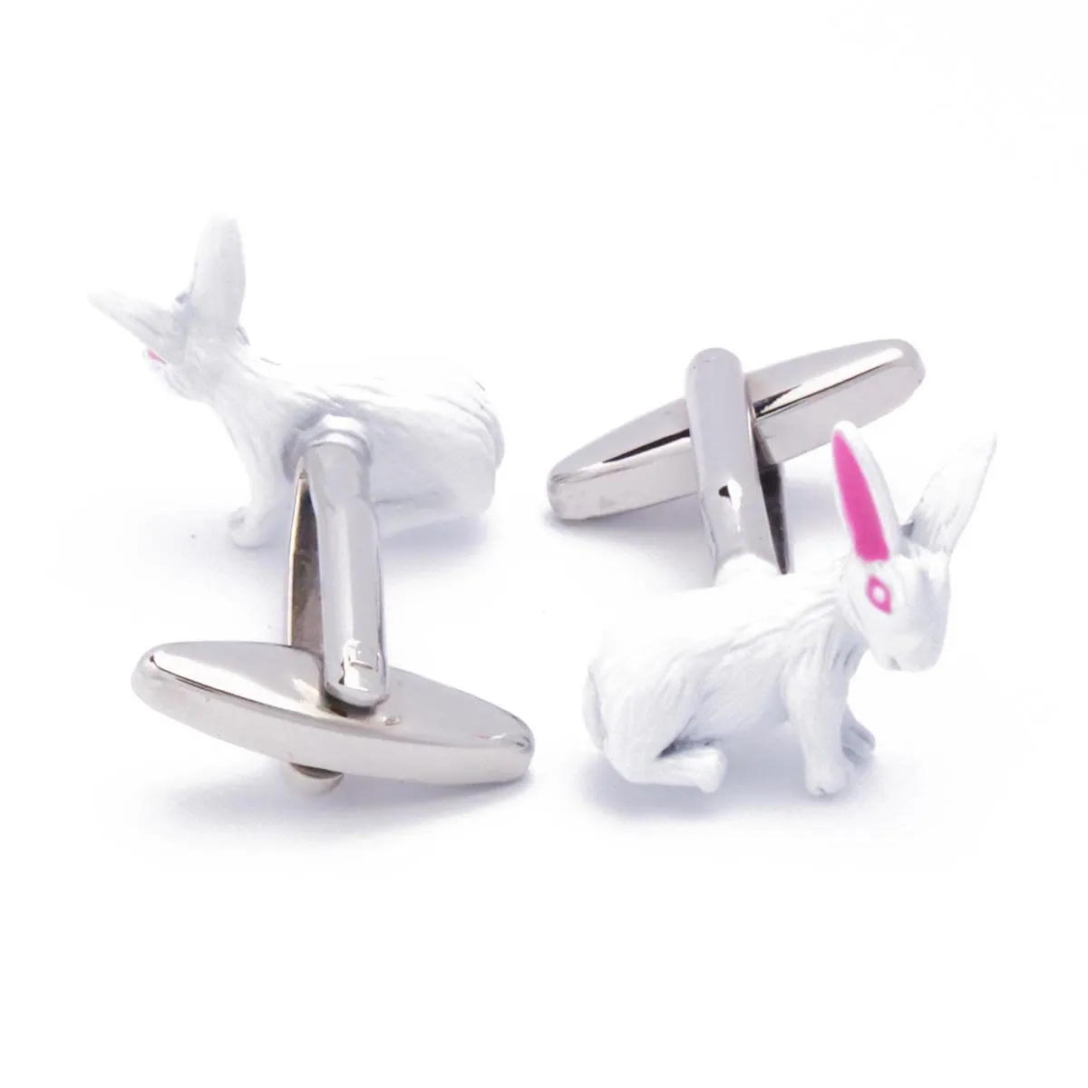 Men's 1 Pair Cute Bunny Button Covers Set Cufflinks sold by FloralTrip product image thumbnail 3
