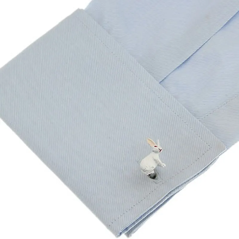 Men's 1 Pair Cute Bunny Button Covers Set Cufflinks sold by FloralTrip product image thumbnail 5
