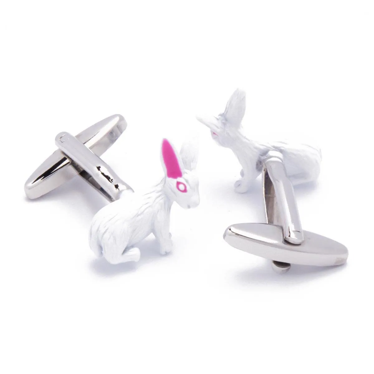 Men's 1 Pair Cute Bunny Button Covers Set Cufflinks sold by FloralTrip product image thumbnail 2