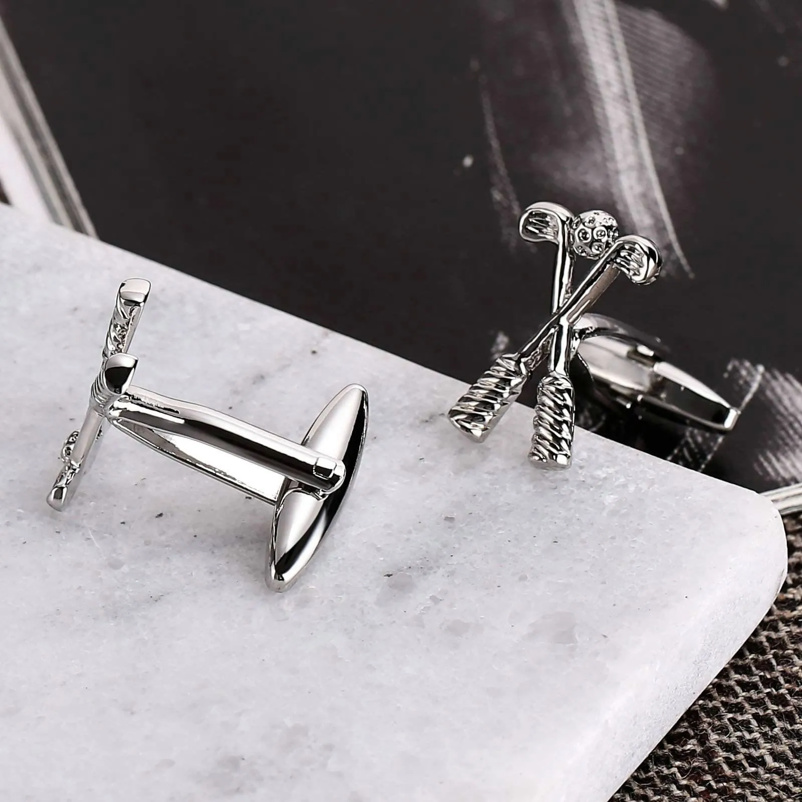 Men's 1 Pair Golf Time Button Covers Set Cufflinks sold by FloralTrip product image thumbnail 4