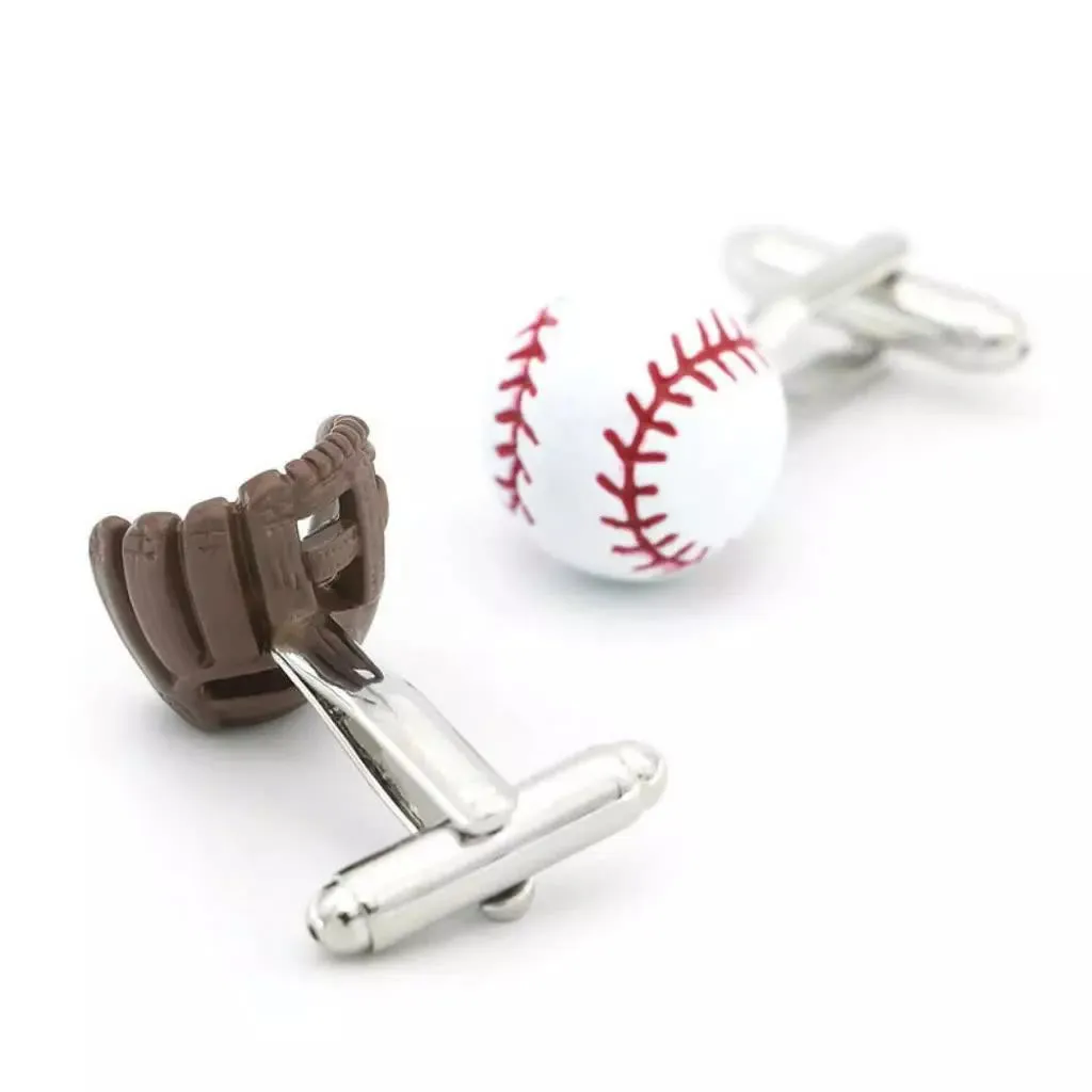 Juego de gemelos con cubrebotones para guantes de béisbol para hombre, 1 par sold by FloralTrip product image thumbnail 5