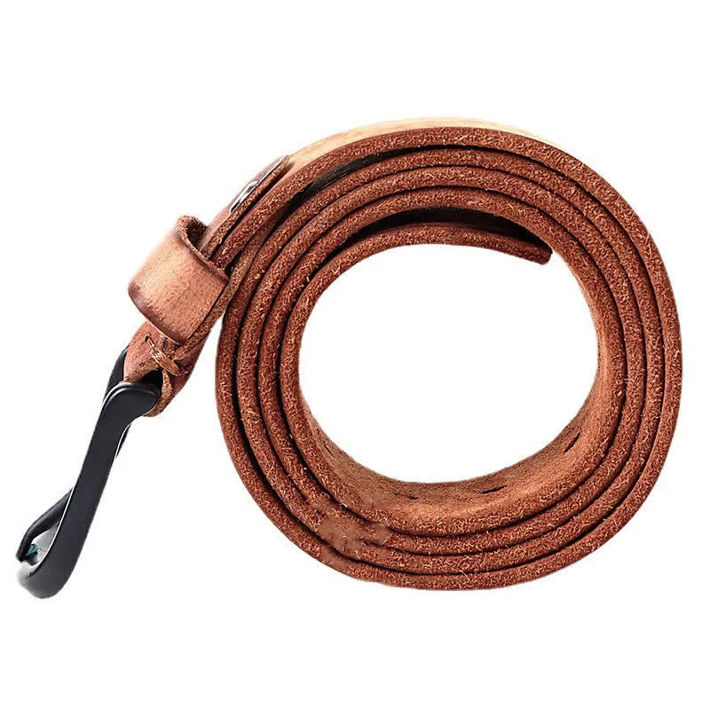 Men's Minimalist Style Dull Polish Leather Belt sold by FloralTrip product image thumbnail 4