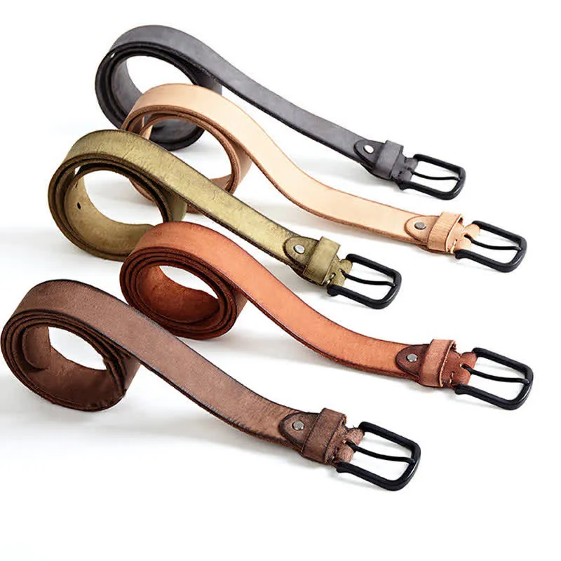 Men's Minimalist Style Dull Polish Leather Belt sold by FloralTrip product image thumbnail 5