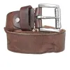 Men's Distressed Retro White Line Decor Leather Belt sold by FloralTrip