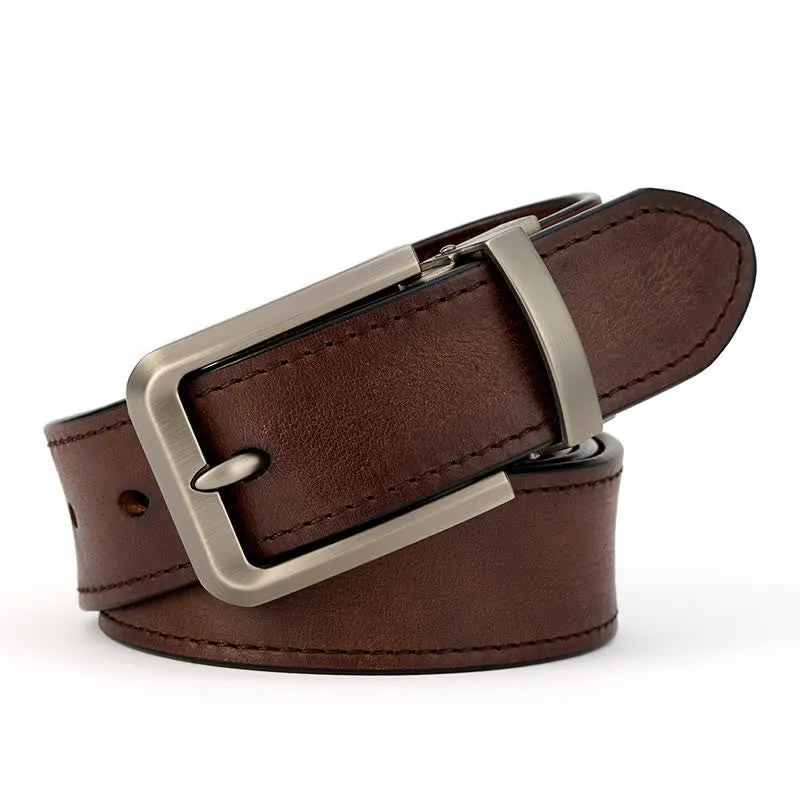 Men's Simple Capable Sewing Detailed Leather Belt sold by FloralTrip