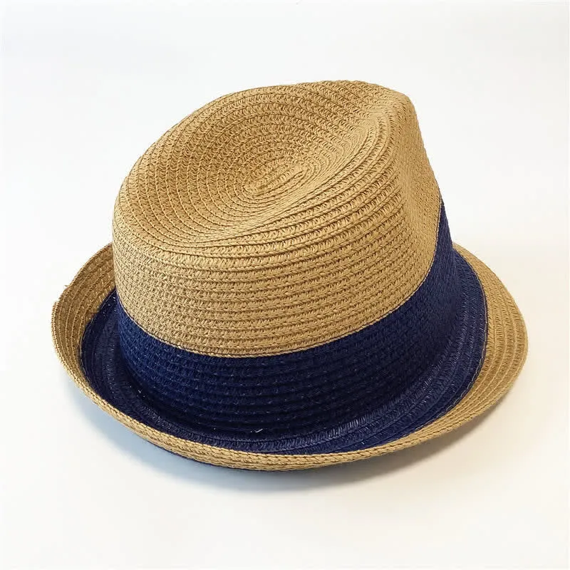 Funny Summer Color Matching Straw Fedora Hat sold by FloralTrip product image thumbnail 5