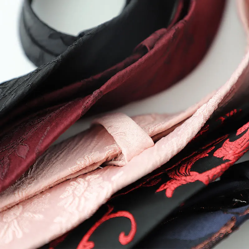 Men's Vintage Jacquard Dark Pattern Necktie sold by FloralTrip product image thumbnail 4