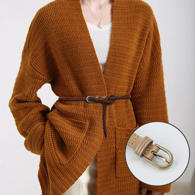 Vintage Braided Belt Girdle Waist Belt Without Holes sold by FloralTrip product image thumbnail 2