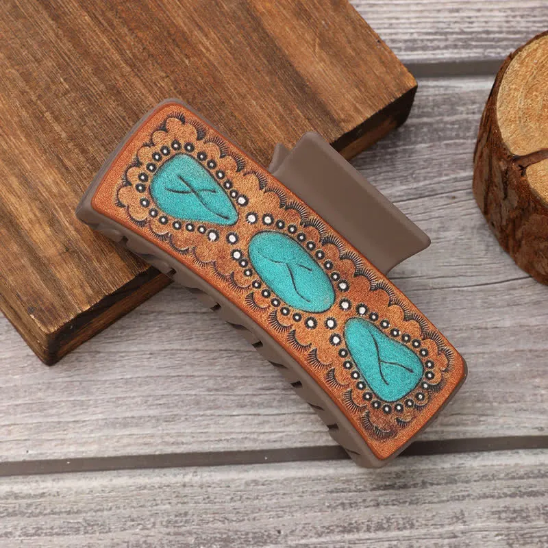 Women's Sunflower Letters Print Western Hair Claw Clip sold by FloralTrip product image thumbnail 2