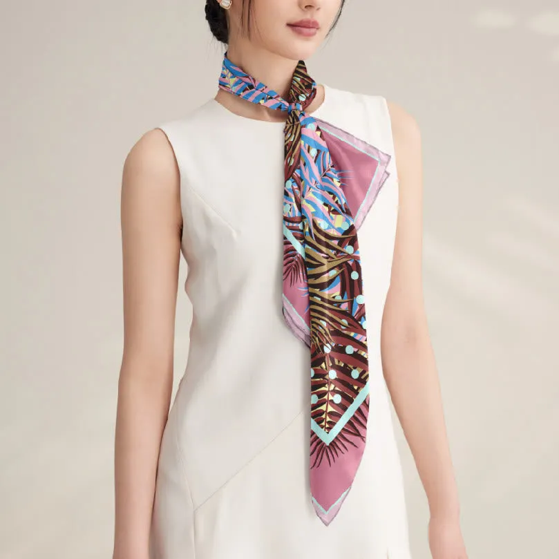 Women's Love Of Four Leaves Spring Silk Thin Scarf sold by FloralTrip