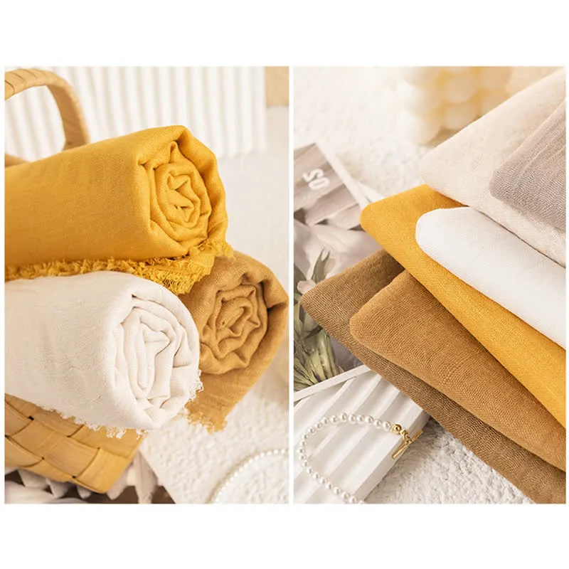 Solid Color Short Tassels Soft Thin Summer Scarf sold by FloralTrip product image thumbnail 5