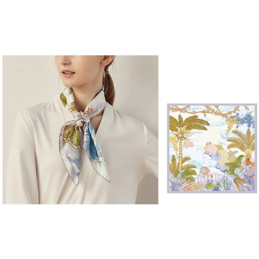 Women's Garden In The Air Spring Silk Thin Scarf sold by FloralTrip product image thumbnail 2