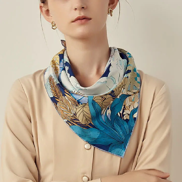 Women's Garden In The Air Spring Silk Thin Scarf sold by FloralTrip product image thumbnail 3