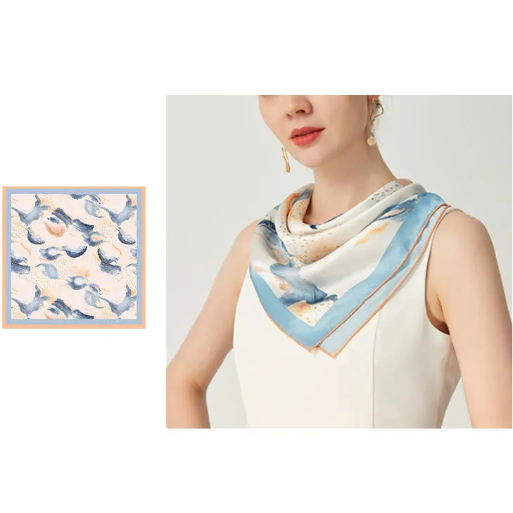 Women's Misty Cloud Spring Silk Thin Scarf sold by FloralTrip product image thumbnail 2
