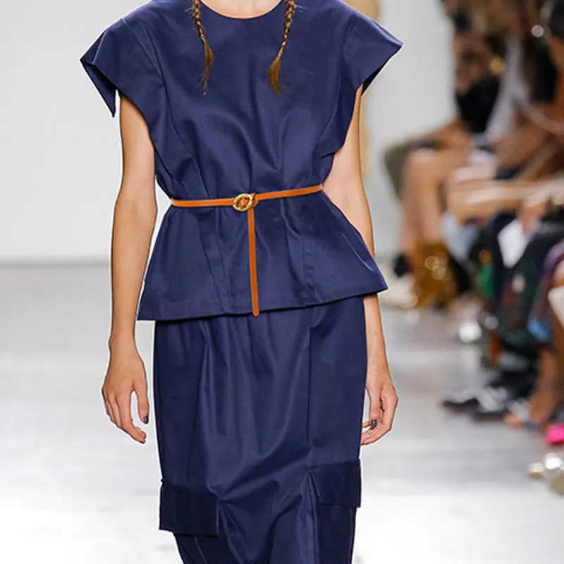 Thin Dress Knot Belt Women's Genuine Leather Belt sold by FloralTrip product image thumbnail 3