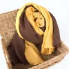 Stylish Two Color Matching Cotton Linen Thin Scarf sold by FloralTrip