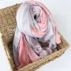 Stylish Two Color Matching Cotton Linen Thin Scarf sold by FloralTrip
