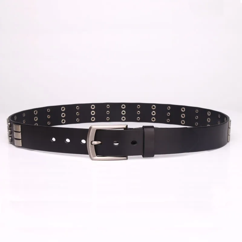 Genuine Leather Waistband For Men Punk Rivet Belt sold by FloralTrip product image thumbnail 5