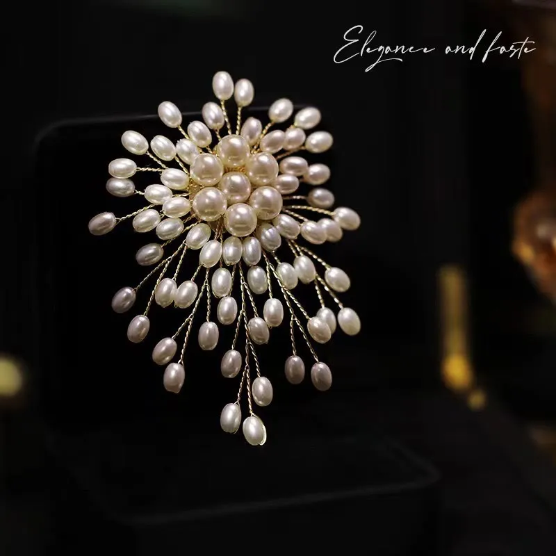 Elegant Imitation Pearl Brooch For Women Wedding Accessories sold by FloralTrip product image thumbnail 3