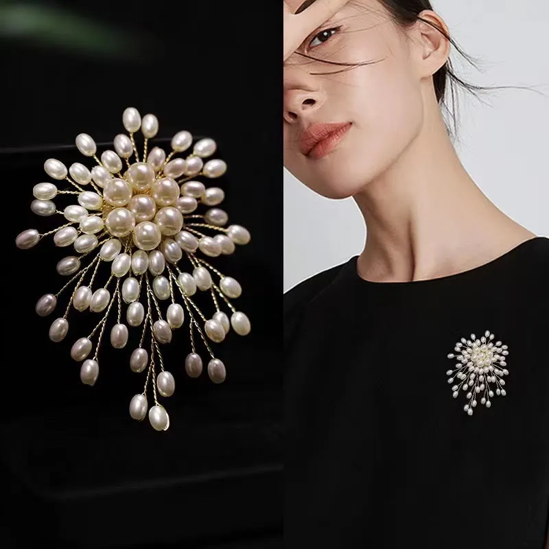 Elegant Imitation Pearl Brooch For Women Wedding Accessories sold by FloralTrip