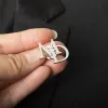 Custom Initial Letters Brooch Stainless Steel Accessories sold by FloralTrip