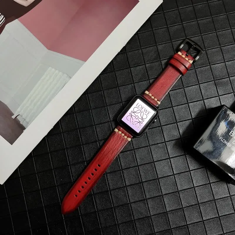 Elegant Subtle Genuine Leather Grain Watch Band sold by FloralTrip product image thumbnail 5