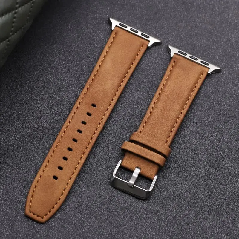 Solid Color Fashion Crazy Horse Leather Watch Band sold by FloralTrip product image thumbnail 4