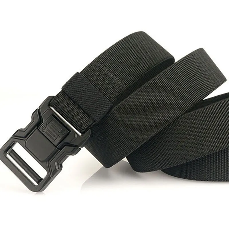 Men's Tactical Belt Elastic Quick Release Nylon Belt sold by FloralTrip product image thumbnail 3