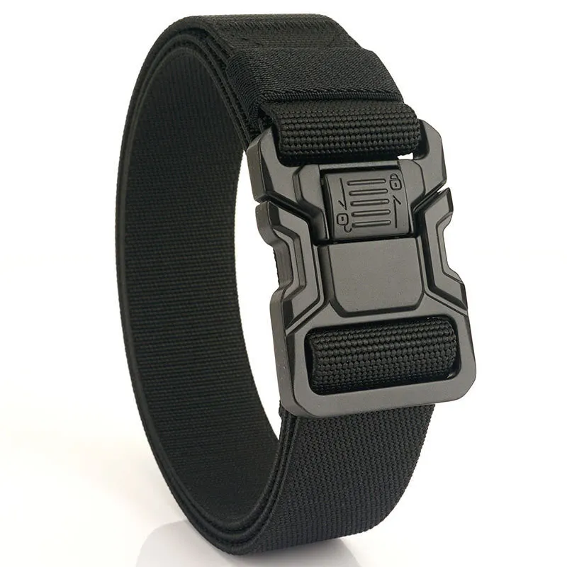Men's Tactical Belt Elastic Quick Release Nylon Belt sold by FloralTrip product image thumbnail 2