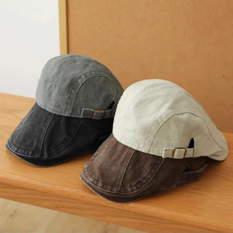 Fashion Denim Newsboy Flat Cap Beret Cap sold by FloralTrip product image thumbnail 3