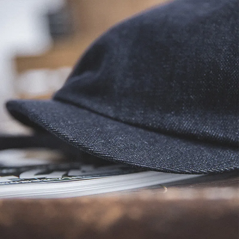 Men's Streeetwear Denim Short Brim Octagonal Newsboy Beret Cap sold by FloralTrip product image thumbnail 5