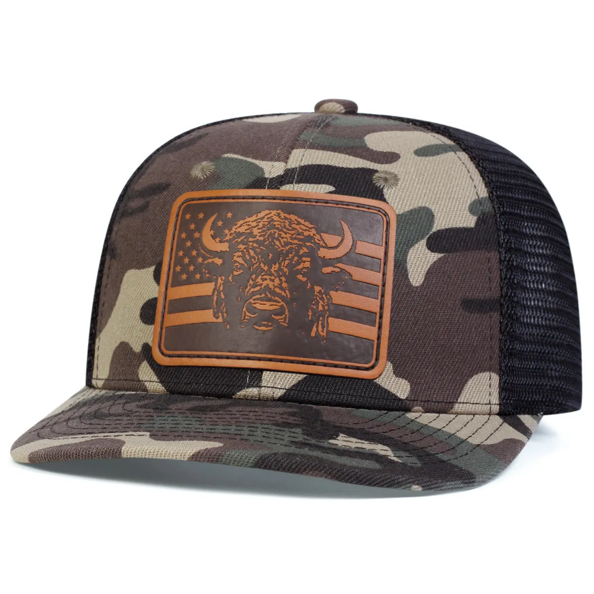Bull's Head Flag Adjustable Trucker Hat sold by FloralTrip product image thumbnail 3
