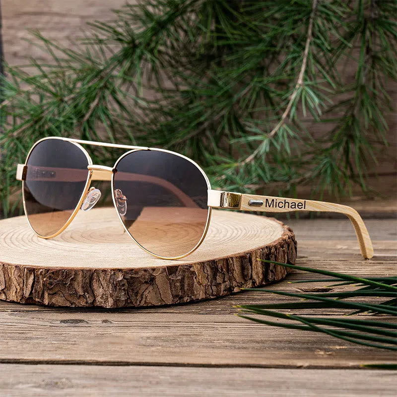 Outdoor Sunglasses Custom Name Wooden Case sold by FloralTrip product image thumbnail 4
