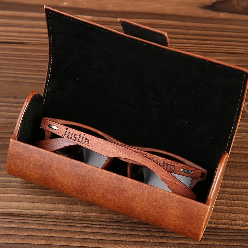 Outdoor Retro Sunglasses Custom Name Leather Case sold by FloralTrip product image thumbnail 2