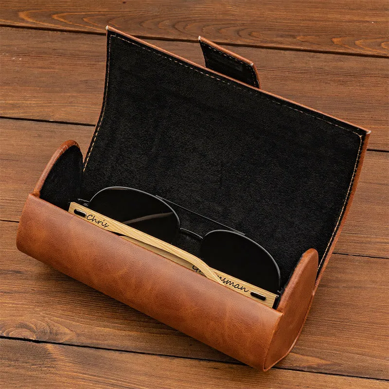 Outdoor Beach Sunglasses Custom Name Leather Case sold by FloralTrip product image thumbnail 3