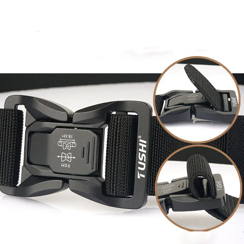 Men's Outdoor Tactical Belt Elastic Quick Release Waistband sold by FloralTrip product image thumbnail 5