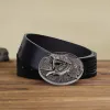 Men's DIY Snake Hidden Folding Knife Leather Belt sold by FloralTrip