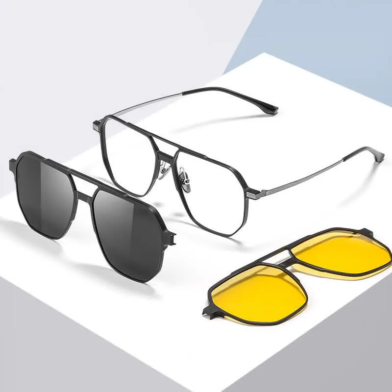 3Pcs Creative Magnetic Clip-on Lens & Eyeglass Frames Sunglasses sold by FloralTrip