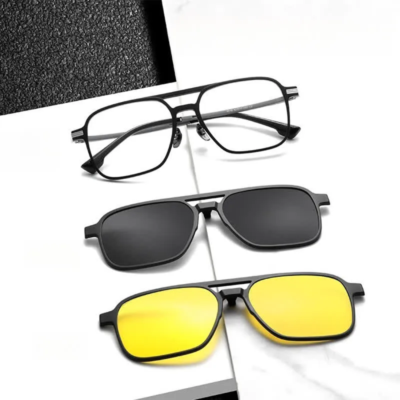 3Pcs Creative Magnetic Clip-on Lens & Eyeglass Frames Sunglasses sold by FloralTrip product image thumbnail 5