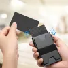 Black Luxury RFID Card Holder Thin Leather Card Wallet sold by FloralTrip