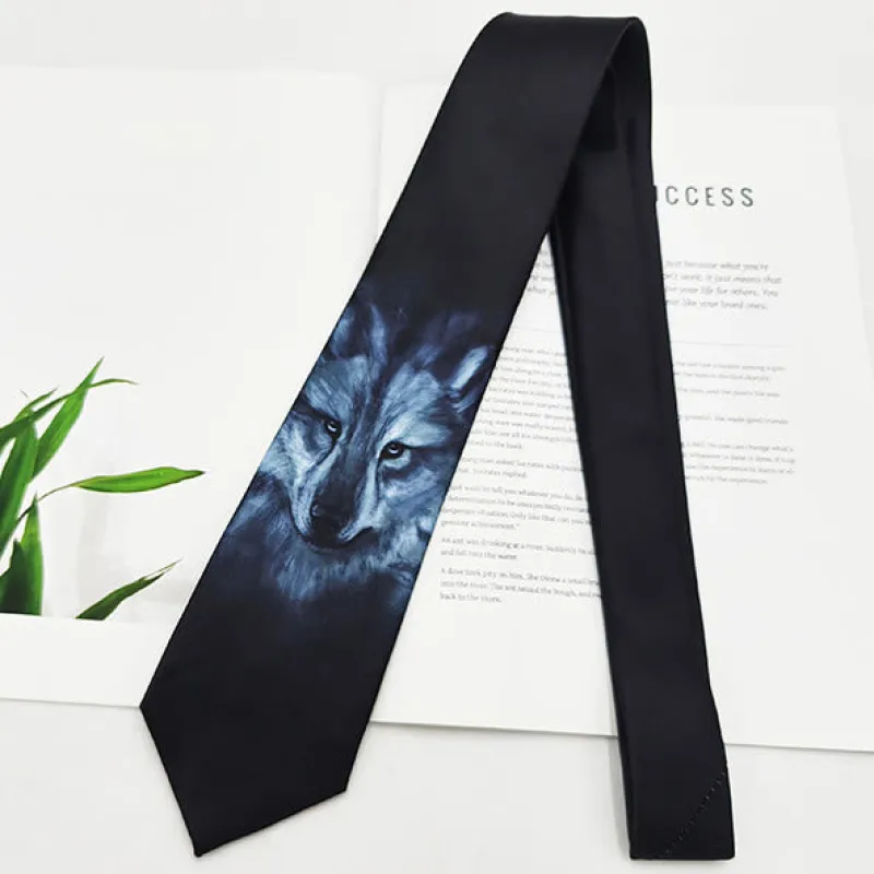 Men's Funny Animal Digital Printing Necktie sold by FloralTrip