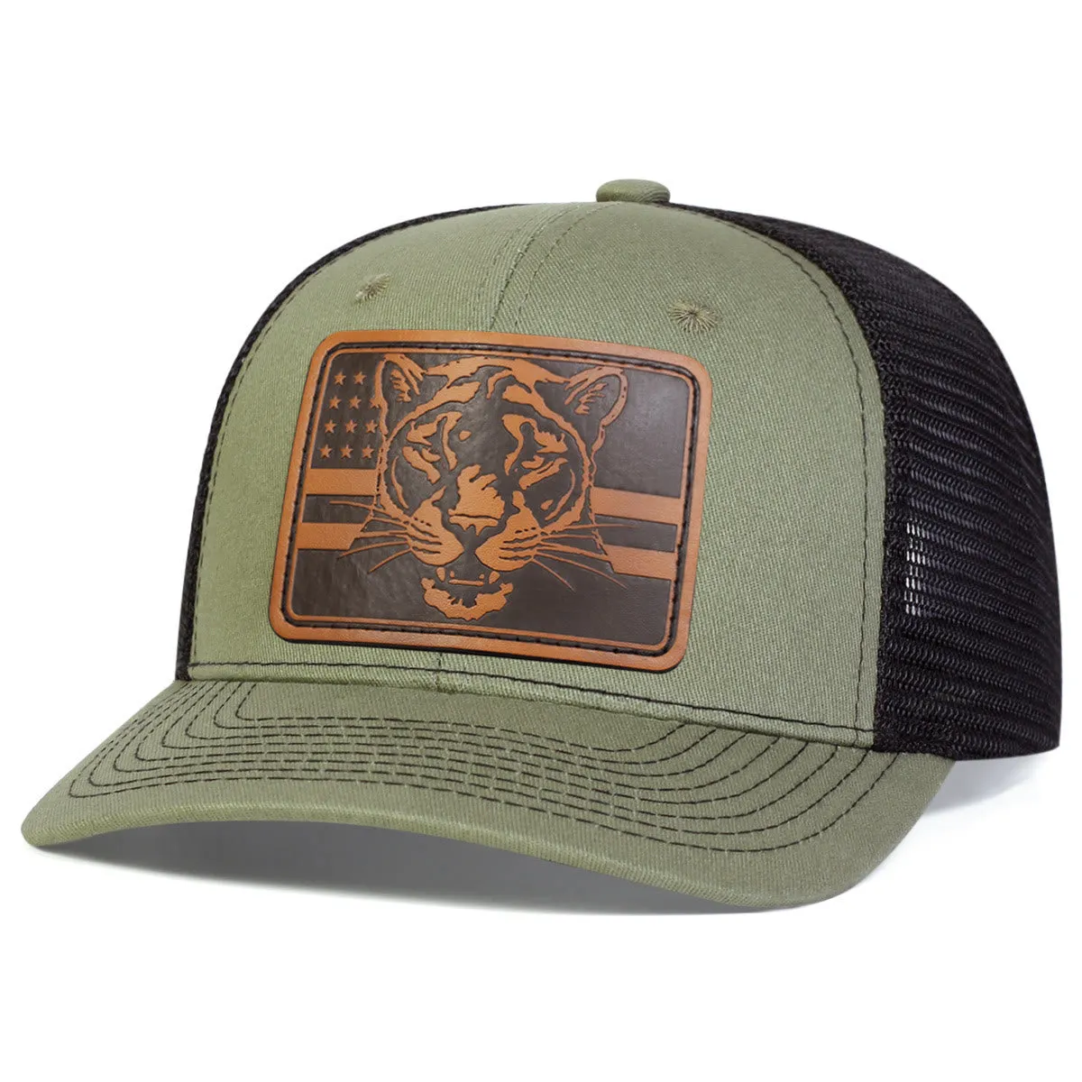 Tiger's Head Flag Adjustable Outdoor Trucker Hat sold by FloralTrip product image thumbnail 3