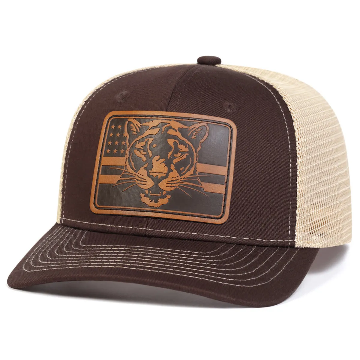 Tiger's Head Flag Adjustable Outdoor Trucker Hat sold by FloralTrip product image thumbnail 2