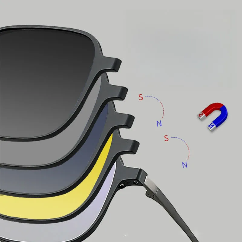 5Pcs Magnetic Polarized Lenses & Eyeglass Frames Sunglasses sold by FloralTrip product image thumbnail 3