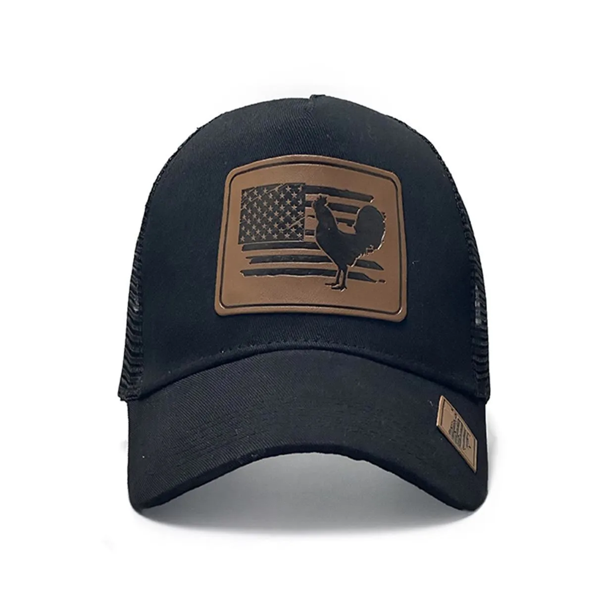 Farm Cock And Flag Adjustable Men's Trucker Hat sold by FloralTrip product image thumbnail 2